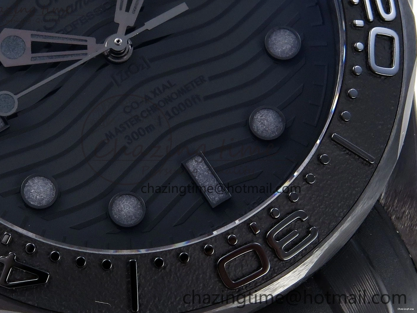 0316 SEAMASTER 300M 43.5MM BLACK CERAMIC VSF 1:1 BEST EDITION BLACK DIAL ON BLACK RUBBER STRAP A FashionForward 7766